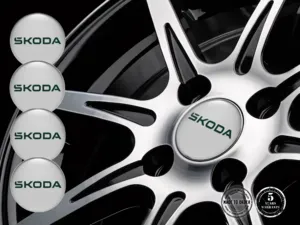 Skoda Radaufkleber Version Gewölbte Harzlabels